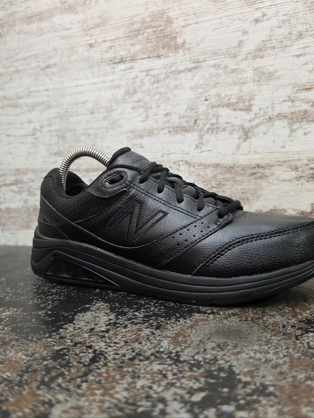 Womens New Balance 928 V3 Walking Shoes Sz 9 B Used Black Leather WW928BK3